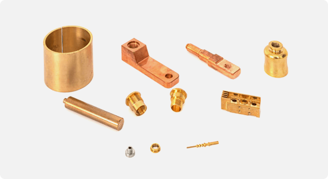 Copper, Bronze & Brass CNC Precision Machined Components - CNC Turning Brass Parts Manufacturer